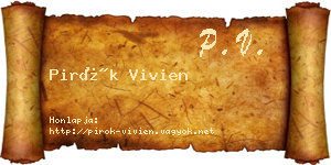 Pirók Vivien névjegykártya