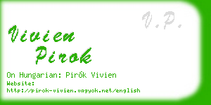 vivien pirok business card