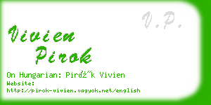 vivien pirok business card